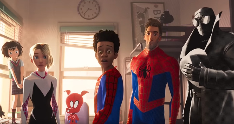 Spider-Man: Into the Spiderverse multiple spider characters