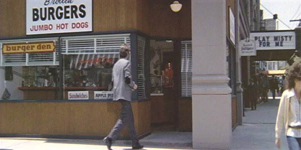 Play Misty For Me on the marquee in Dirty Harry