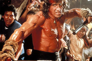 Rambo III stick fight