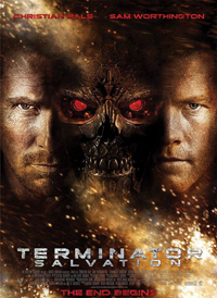 Christian Bale and Sam Worthington Terminator Salvation movie poster