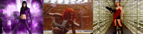 composite of Milla Jovivich roles