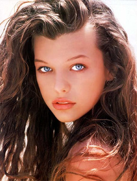 Milla Jovovich as a teen