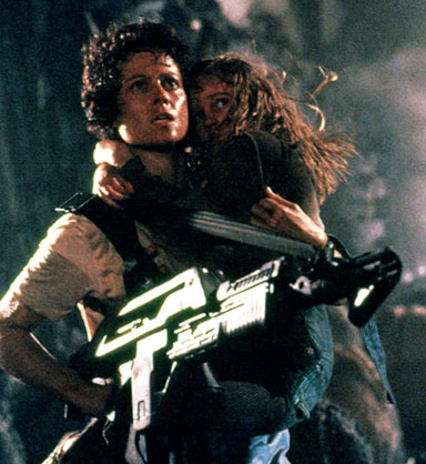 Sigourney Weaver in Aliens