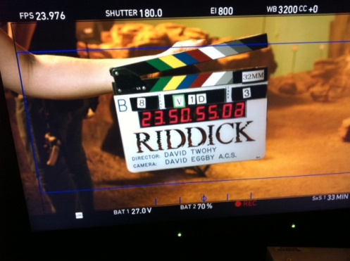 The Chronicles of Riddick 3 slate