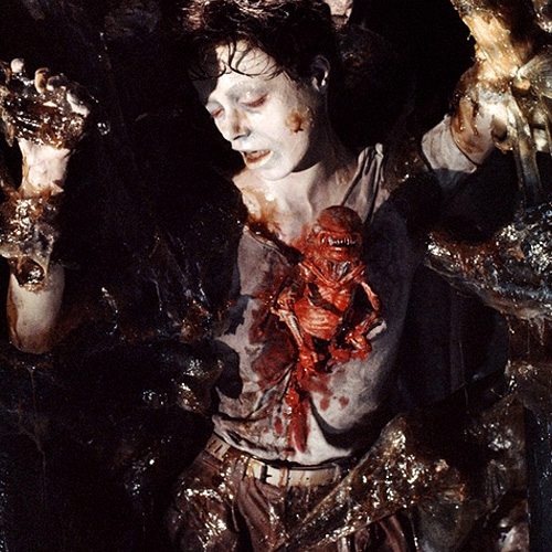 first Colonist chestburster scene from Aliens