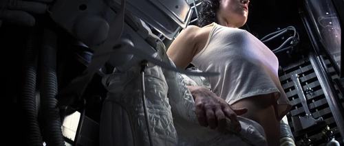 Ripley in Alien gratuitous boob shot