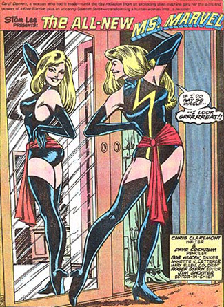 Stan Lee's original Ms. Marvel costume