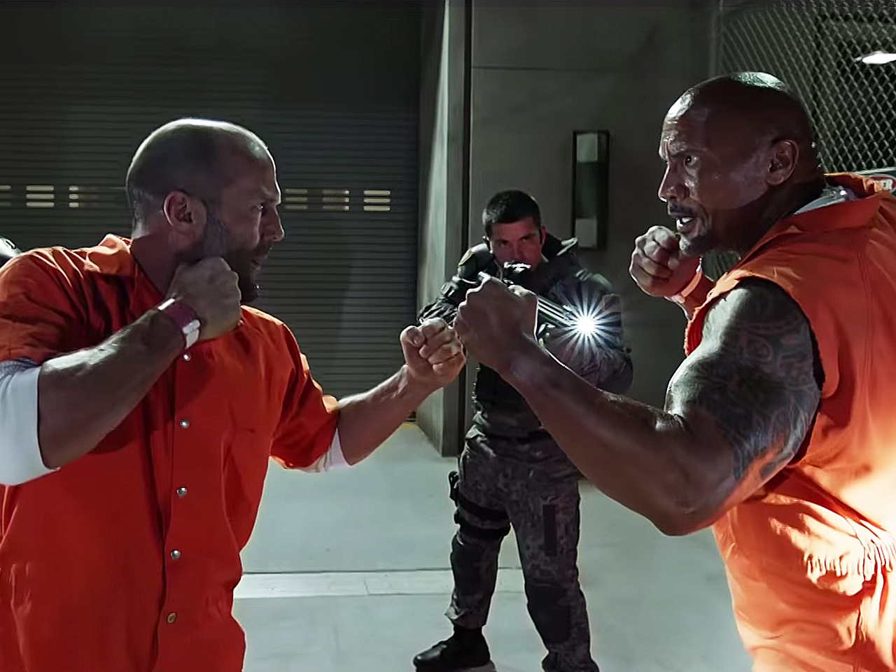 Jason Statham and The Rock face off in The Fate of The Furious