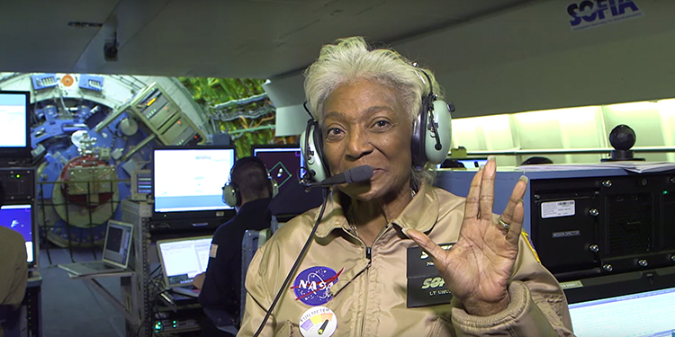 Nichelle Nichols visits NASA