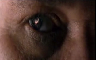 The Chronicles of Riddick movie sunrise on Crematoria reflected in the eye