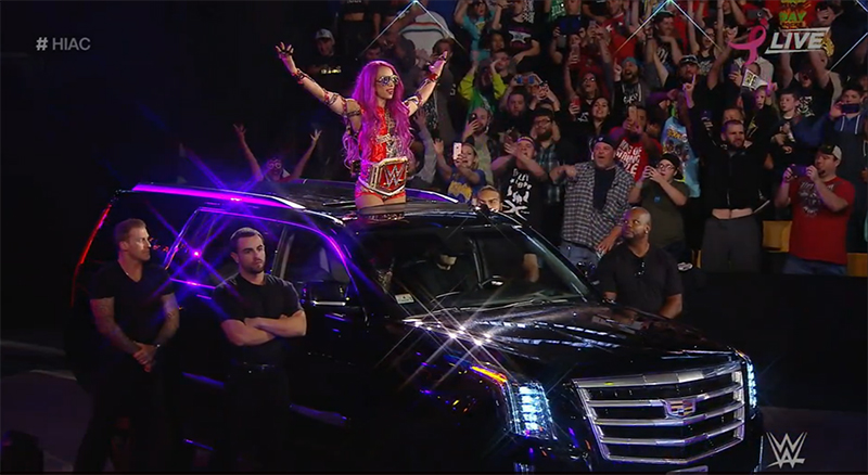 WWE Hell in a Cell October 30, 2016 Sasha's entrance