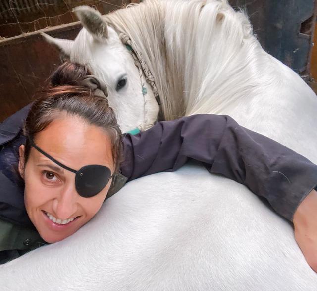 Stuntwoman Dayna Grant with her horse recovery update August 19 2021