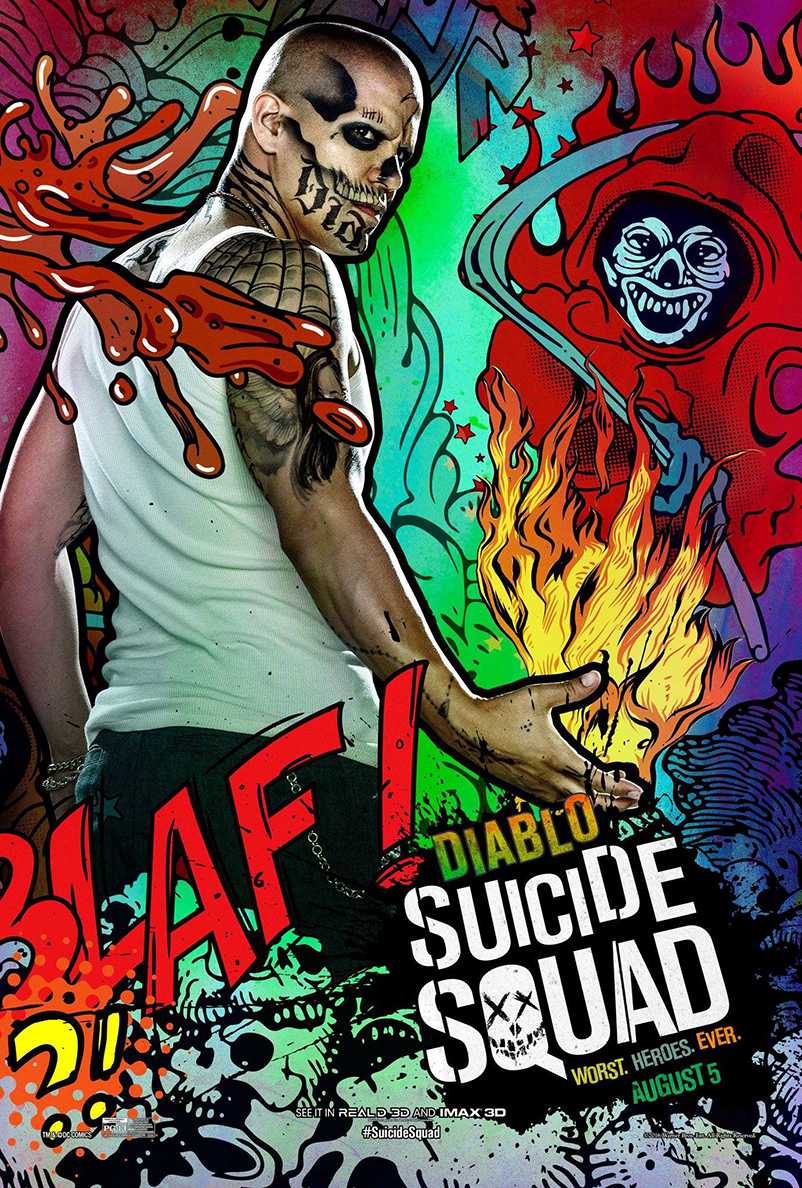 Suicide Squad character poster for Diablo