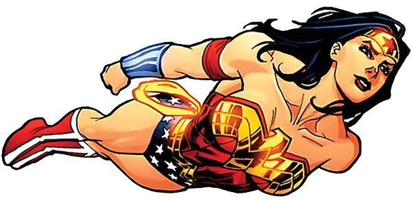 Wonder Woman flying