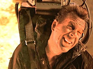 Bruce Willis in Die Hard 2 ejector seat scene