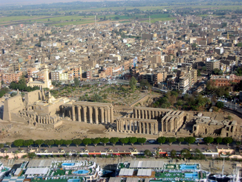 aerial photo of Thebes